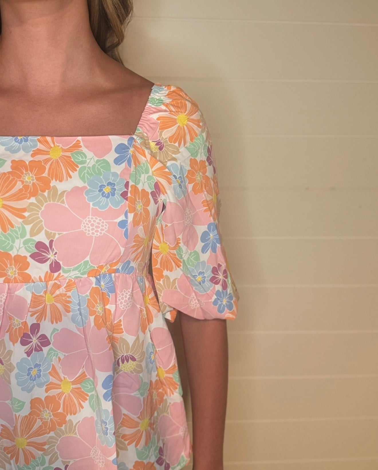 Floral Baby Doll Blouse