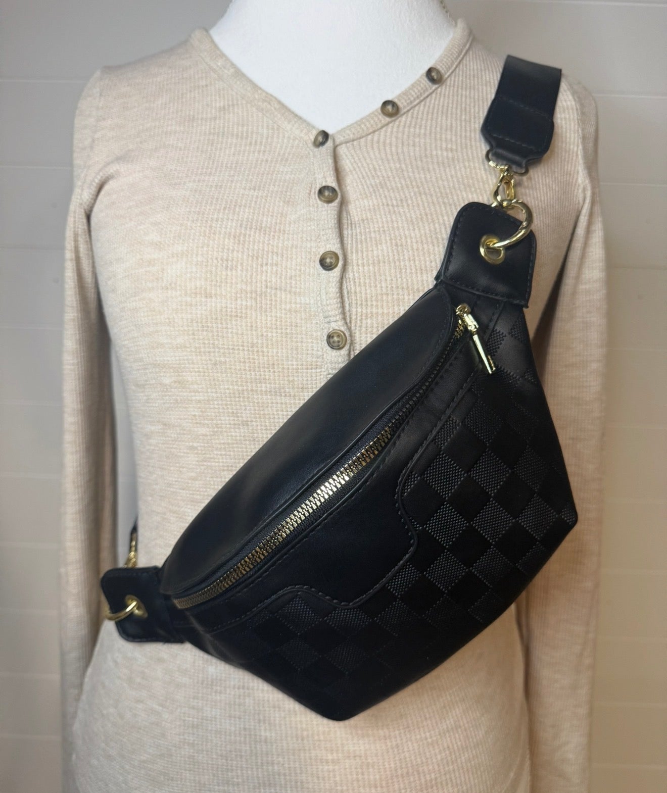Checkered Crossbody