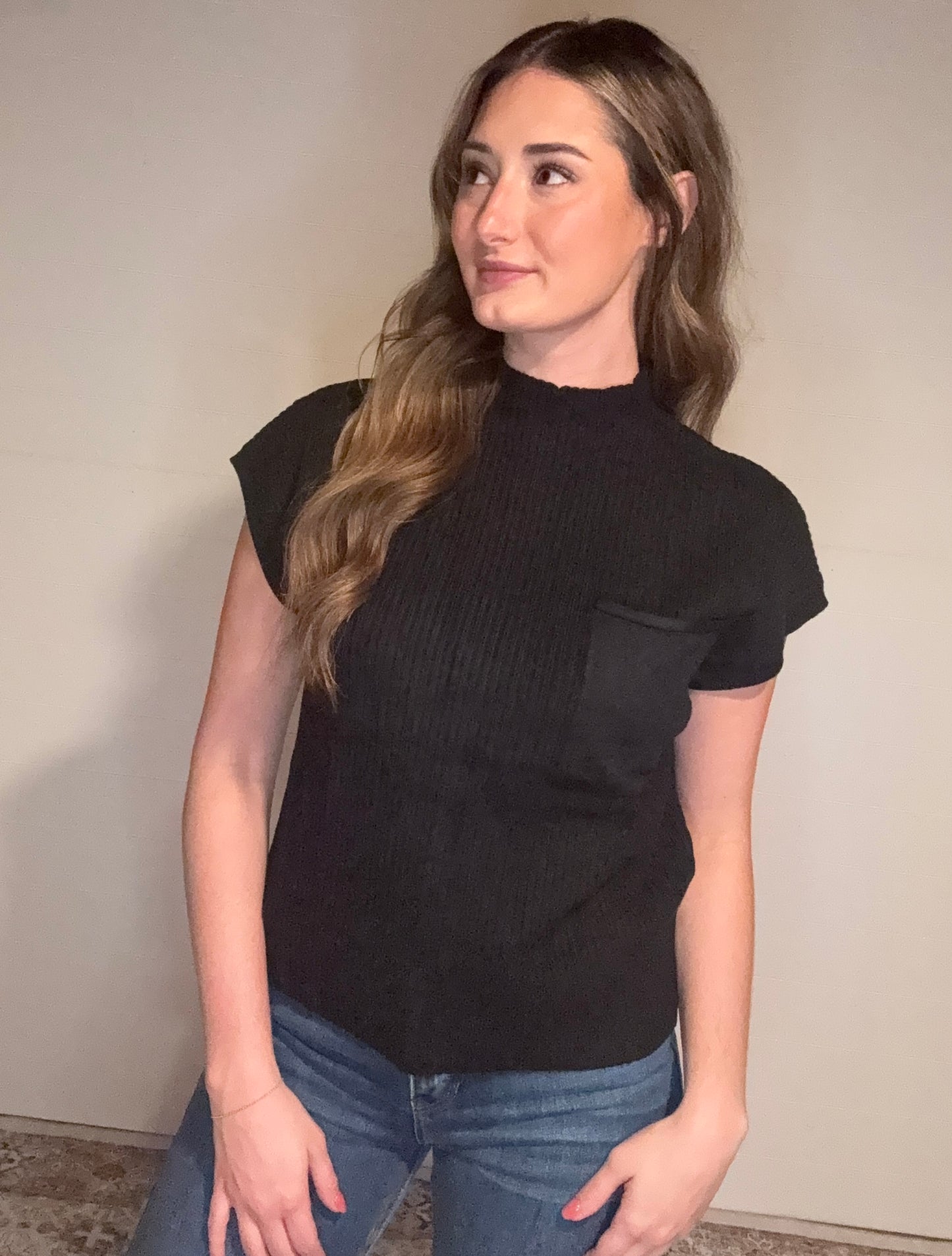 Patch Pocket Knit Sweater