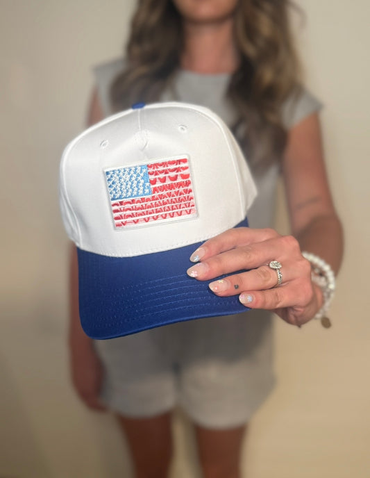 American Flag Trucker Hat